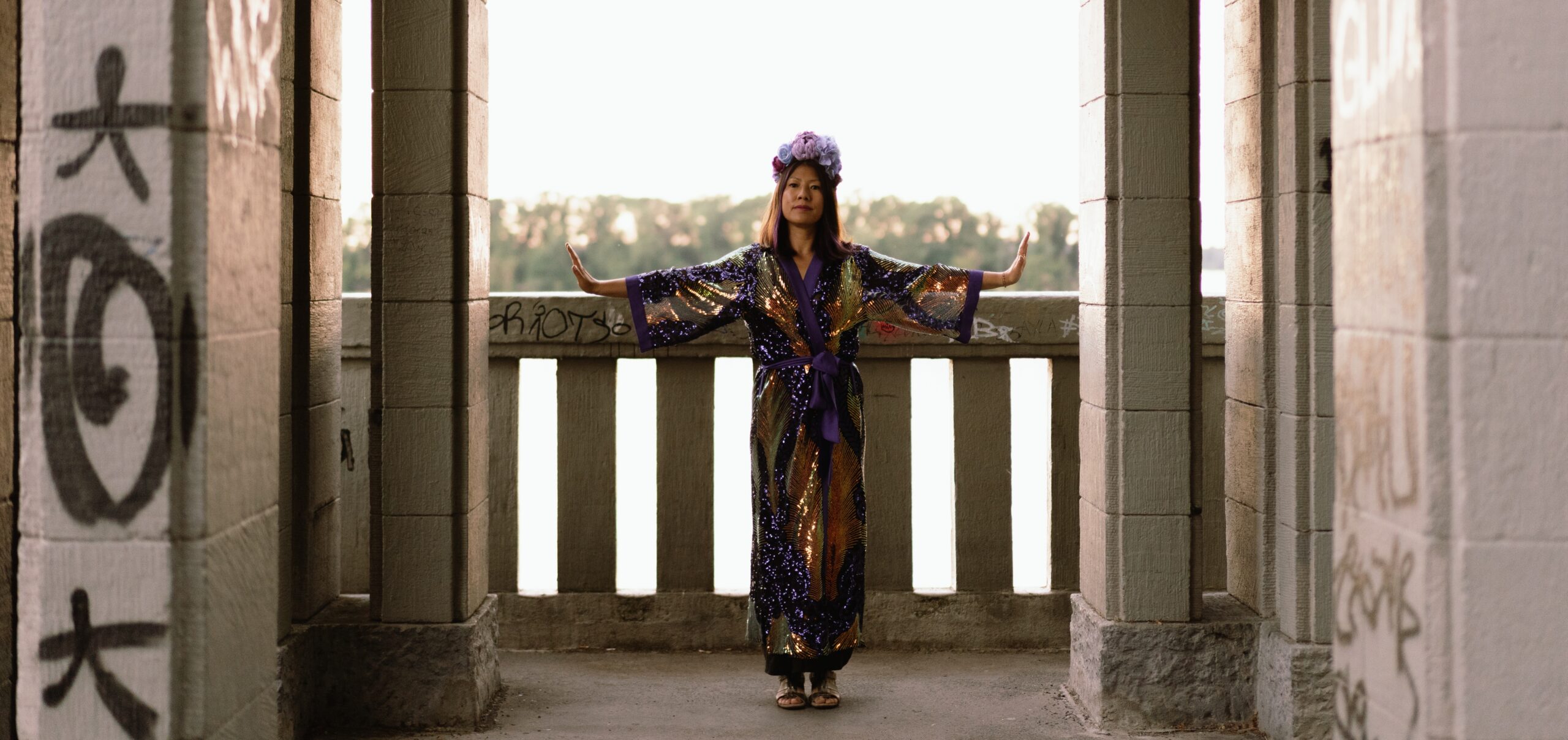 Bridge robe temple energy work cropped Jenn M. Choi